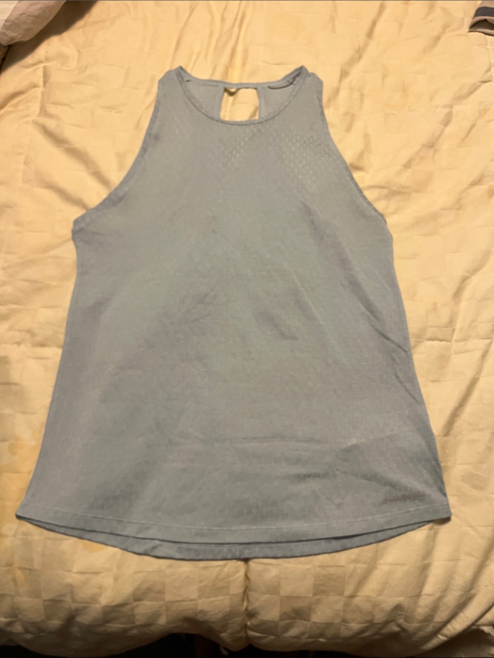 Patagonia Light Blue Women's High-Neck Keyhole Tank